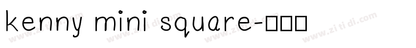 kenny mini square字体转换